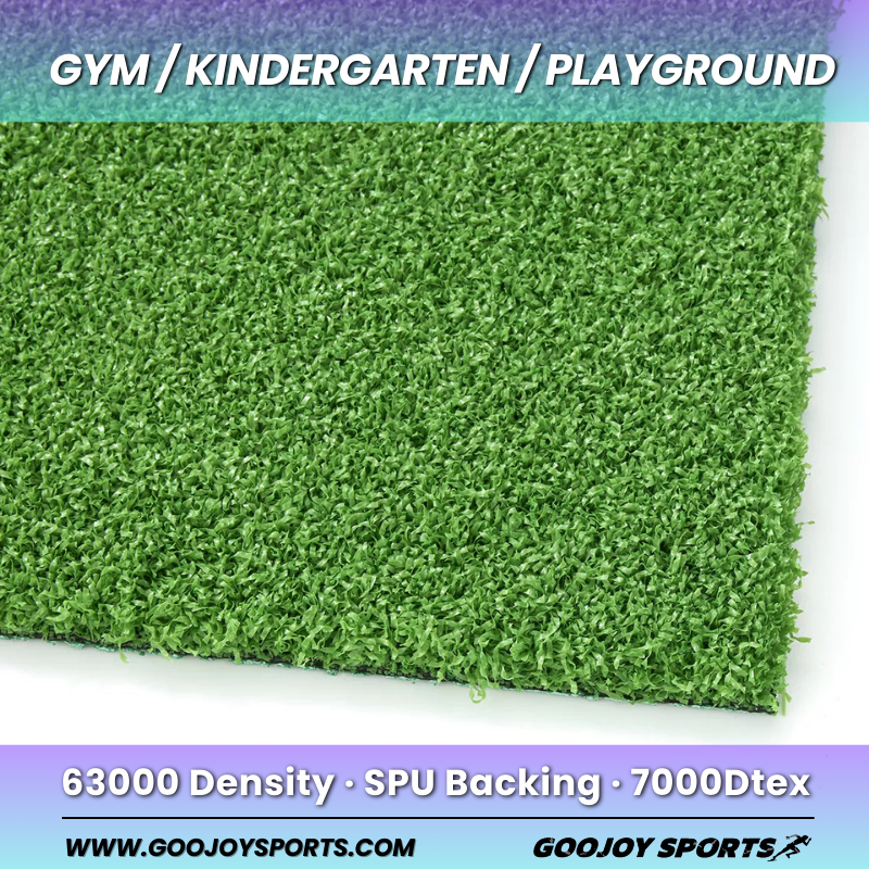Kindergarten Anti-UV Artificial Turf 15mm PE Soft Playground Grass Sports Application Simulation Plastic Artificial Lawn