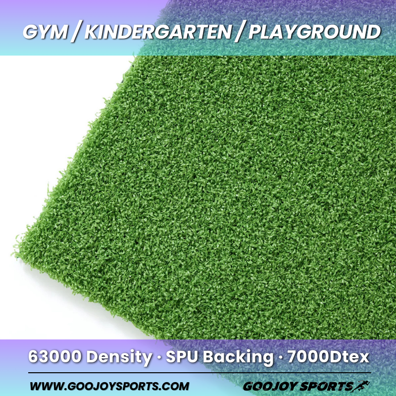 Kindergarten Anti-UV Artificial Turf 15mm PE Soft Playground Grass Sports Application Simulation Plastic Artificial Lawn