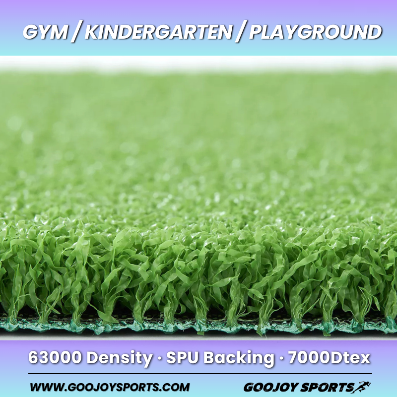 Kindergarten Anti-UV Artificial Turf 15mm PE Soft Playground Grass Sports Application Simulation Plastic Artificial Lawn