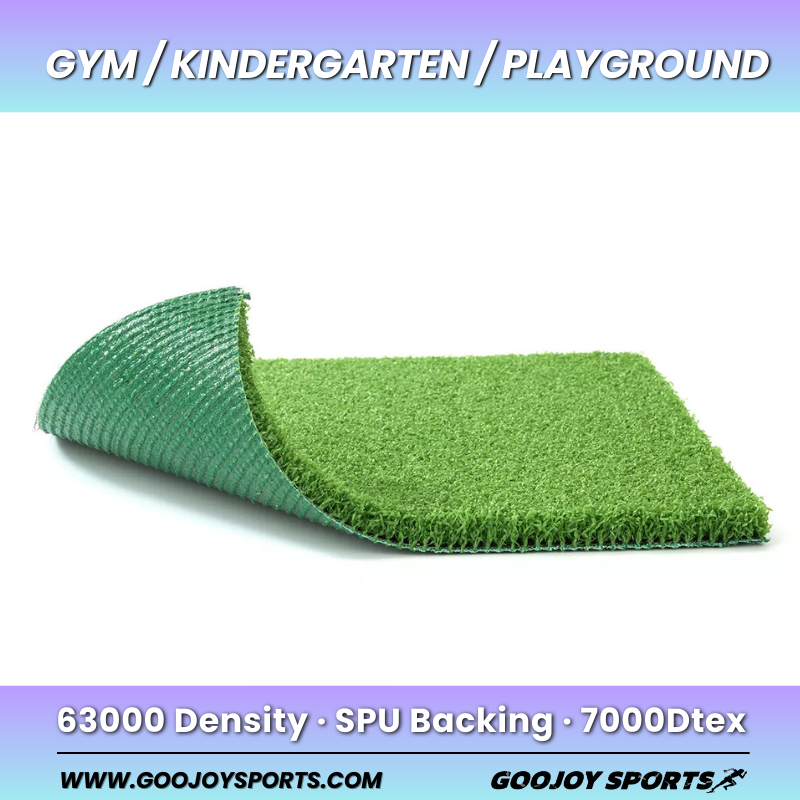 Kindergarten Anti-UV Artificial Turf 15mm PE Soft Playground Grass Sports Application Simulation Plastic Artificial Lawn